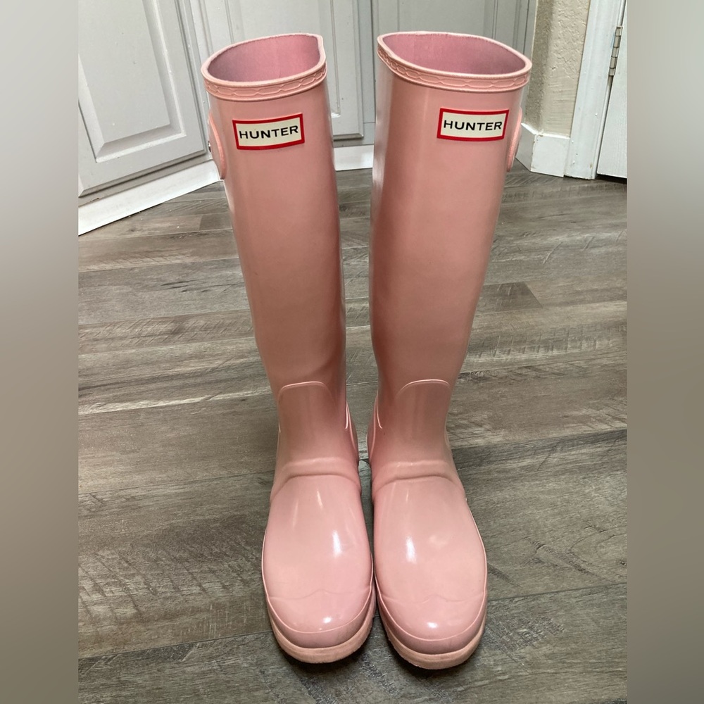 Hunter Women's Pink Rain Boots